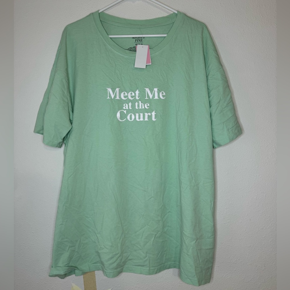 New mighty fine meet me at the court T-shirt 🛍
